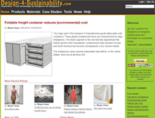 Tablet Screenshot of design-4-sustainability.com